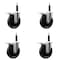Service Caster 5'' Phenolic Swivel 3/4'' Expanding Stem Caster Set Total Lock Brake, 4PK SCC-EXTTL20S514-PHS-34-4 - alternate 1